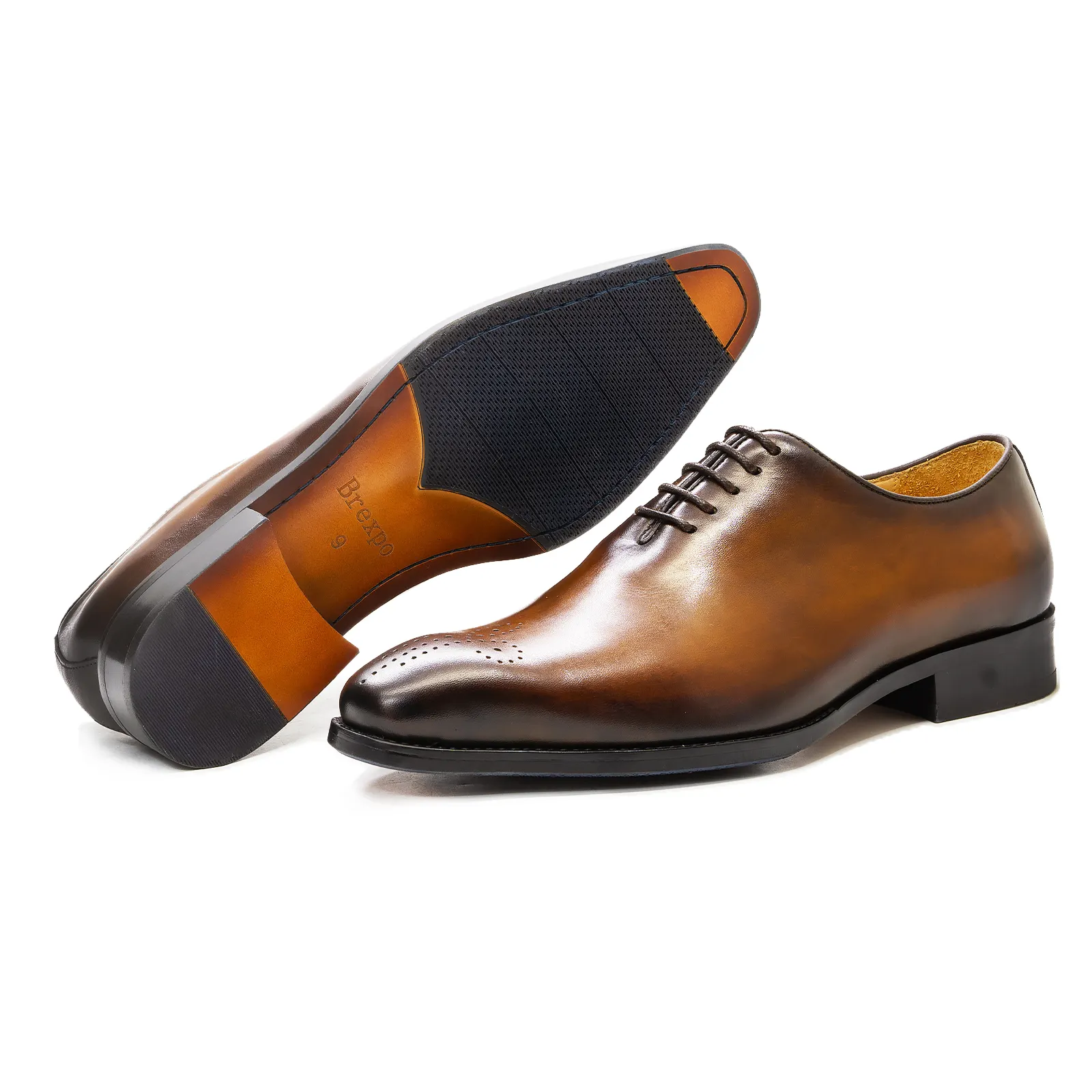 Sapato masculino formal de alta qualidade, premium, couro de vaca genuíno, preto, marrom, feito à mão, sapatos oxford, festa, negócios