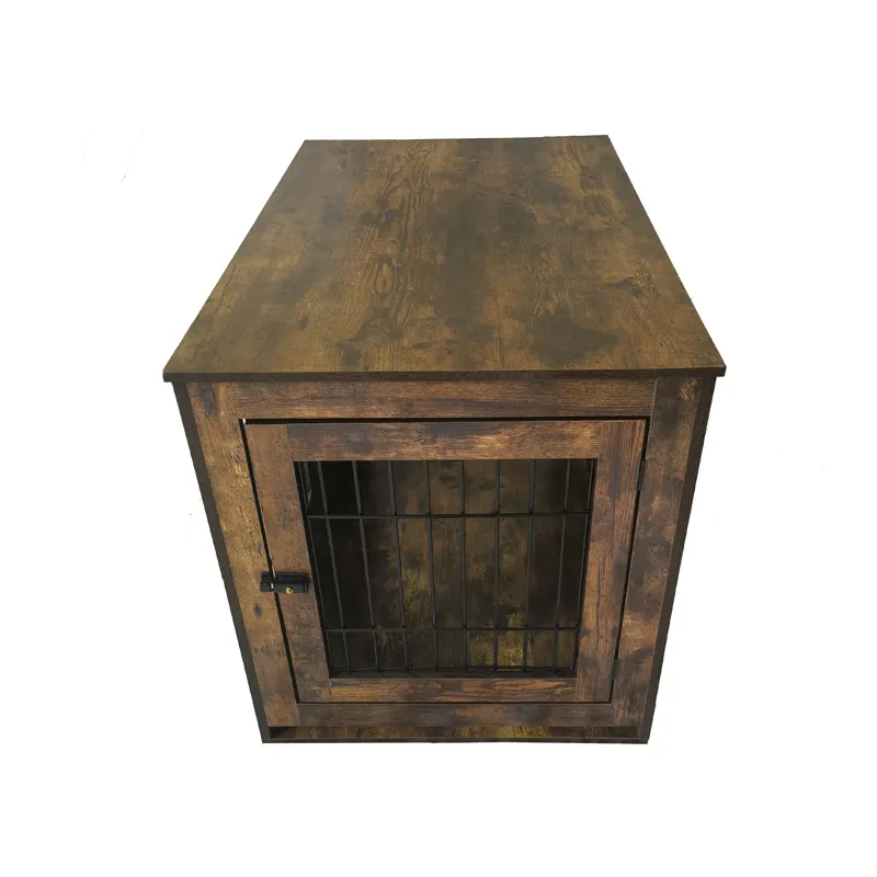 Niche pour animaux domestiques, grand gabarit, Table avec 2 portes, mobilier décoratif en bois et en métal, maison d'intérieur