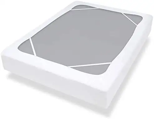 Elegante alternativa caja de cubierta de tejido elástico de 4 lados falda de la cama para Hotel/casa