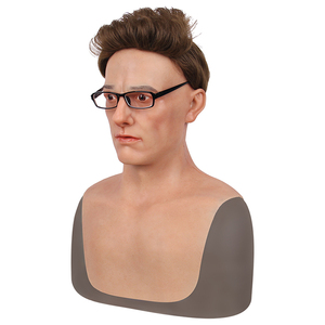 2025 Hot Selling <strong>Handmade</strong> <strong>100</strong>% Copy Customized Silicone Face <strong>Mask</strong> Silicone Human <strong>Mask</strong> Silicone <strong>Mask</strong> Man for Imitate Face - Product Image 6