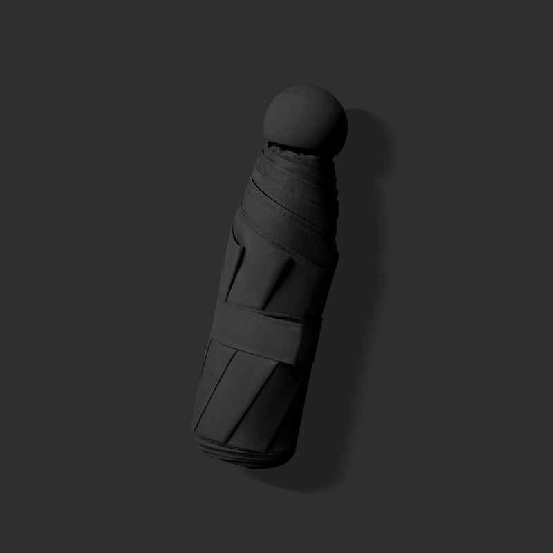 6 bones, 5 folds - Black