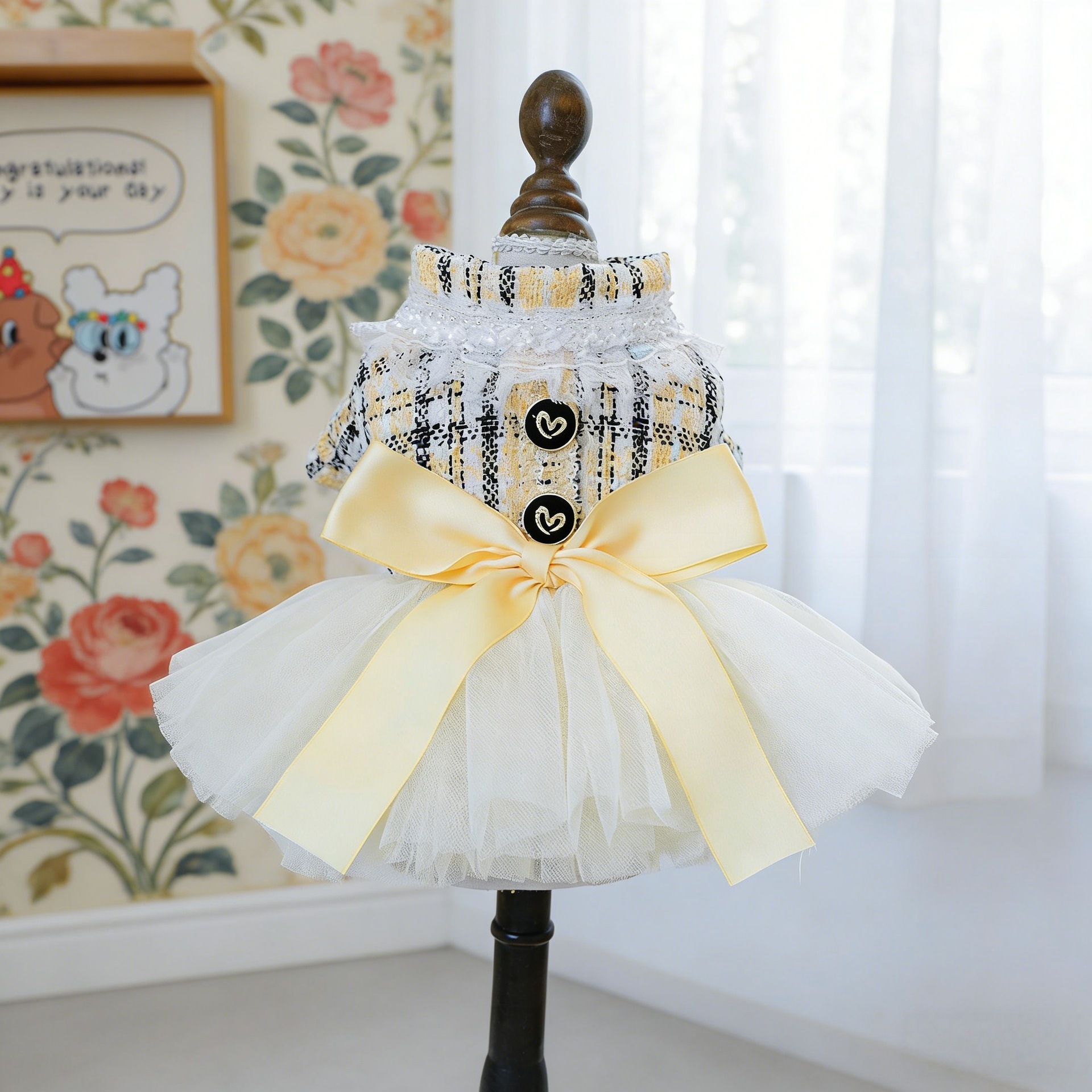 Encantador vestido de tul de princesa