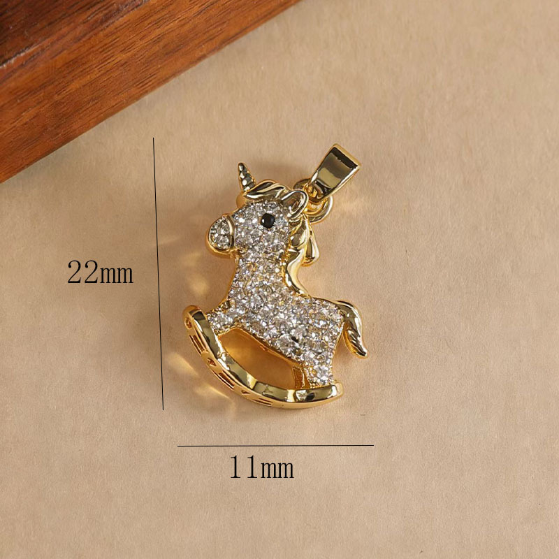 Licorne cheval de Troie dorée