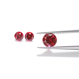 Toptan sentetik yakut boncuk takı yapımı fiyatı karat gevşek lab grown yuvarlak kesim kırmızı yakut - Product Image 6