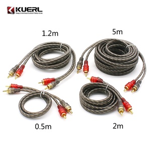 批发kuer ofc音频信号电缆高品质汽车音频<span class=keywords><strong>RCA</strong></span>电缆放大器<span class=keywords><strong>RCA</strong></span>连接器3m <span class=keywords><strong>RCA</strong></span>电缆用于汽车 - Product Image 1