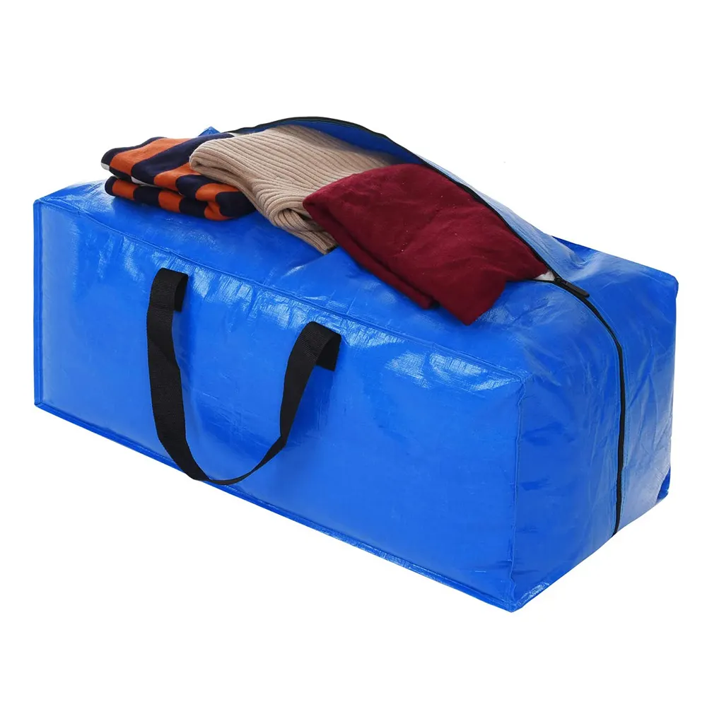Custodia per carichi pesanti confezione da 6 borse mobili Extra Large maniglie per il trasporto Tote per riporre lo spazio in movimento con cerniere