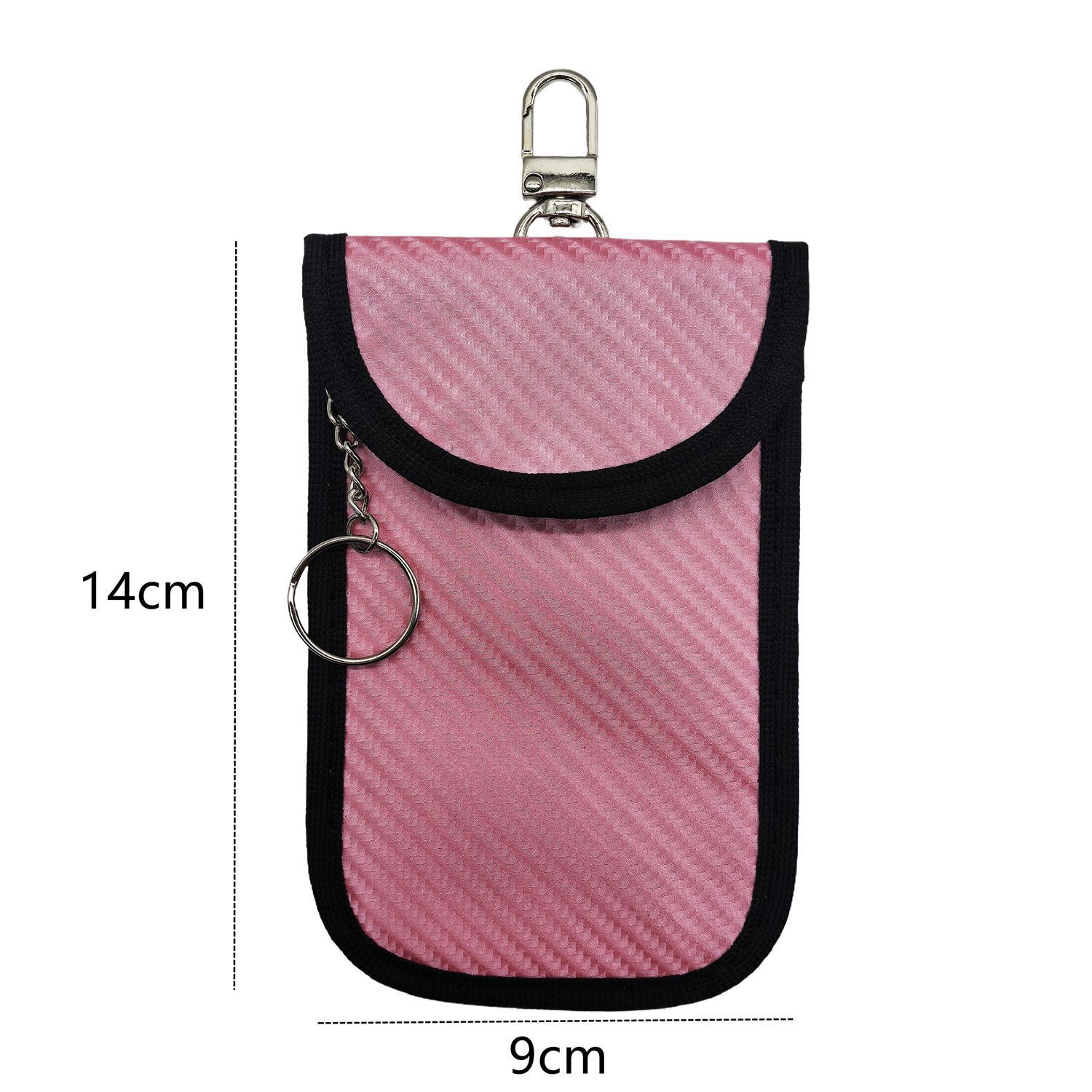 Pink vertical medium bag with hook clasp-single packaging