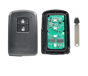 2 düğmeler anahtarsız gitmek giriş uzaktan araba anahtarı 433Mhz BA1EQ çip Toyota Rav4 akıllı uzaktan anahtar Fob için P1 88 DST AES - Product Image 3