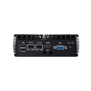 Fanless Mini PCアルミニウム合金インテルCeleronクアッドコア2.0GHz J6412 CPUデュアルLAN 2 COM 6 USB工業用デスクトップコンピュータ - Product Image 3