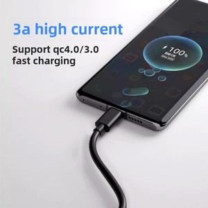 สายดาต้า USB3.1 Type-C 5Gbps พร้อมแจ็กเก็ต PVC ยาว1เมตรชาร์จ3A ฮาร์ดไดรฟ์ USB ไปยังหูฟังโทรศัพท์ที่รองรับ Type-C - Product Image 2