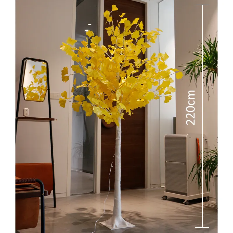 Forme d'arbre artificiel pour décoration de fête, imperméable, éclairage d'extérieur, lampe avec grande ondulation, pour noël, décoration de fête, 20x220cm