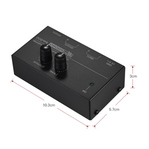 Preamplificador de preamplificador de fono ultracompacto con controles de nivel y volumen Entrada y salida RCA 1/4 - Product Image 5