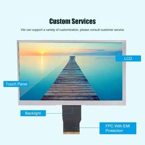 Pannello Display LCD da 7 pollici modulo TFT con 1024*600 risoluzione Touch Screen 1000 interfaccia RGB INT 50 PIN - Product Image 2