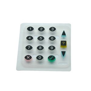 Su misura matrix tattile numerico della gomma di silicone del tasto della tastiera