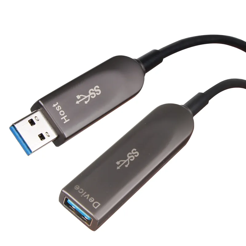 VCOM волоконно-оптический USB3.2 Gen2 C к C 10 Гбит/с усилитель сигнала USB кабель для передачи данных Активный удлинитель Кабель для передачи данных