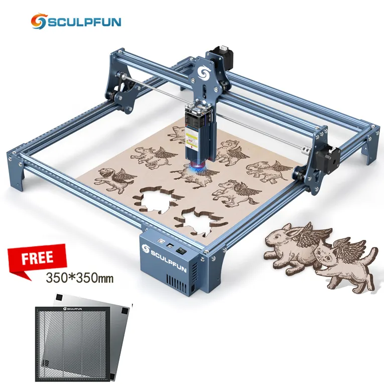 SCULPFUN S9 90W Natal DIY Mini máquinas de gravação a laser melhor preço Auto Cuttinglaser gravador cortador Máquina