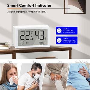 GIRIER Tuya Mini Digital Smart Home APP Control Zigbee Sensor de temperatura y humedad con pantalla LED - Product Image 4