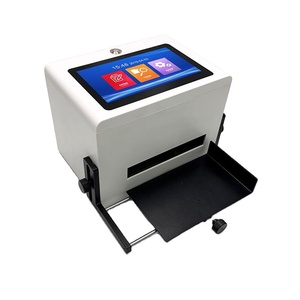 Produktions datum der Desktop-Codier maschine konkav konvexer Oberflächen druck Pestizid flasche 2D-Code Chargen nummer Sprüh drucker