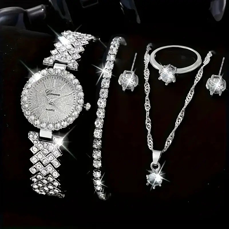 Silver 5050 silver + silver single row zircon (no box)
