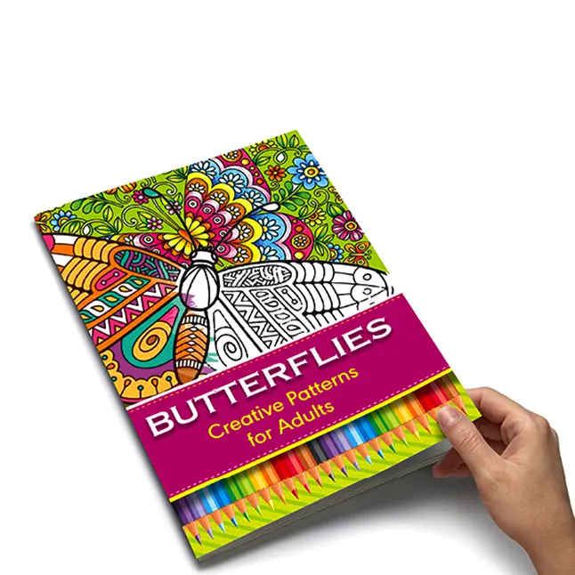 Mandala personnalisé anime crayons couleur livres de coloriage enfants peinture livre de coloriage impression pour adultes