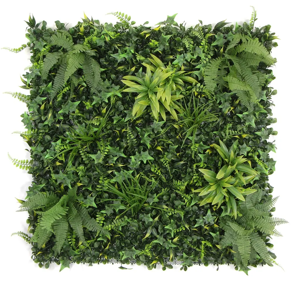 Outdoor Privacy Kunstmatige Klimop Buxus Haag Groen Blad Hek Panelen Voor Decoratieve Tuin Hek