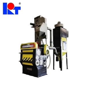 QR3210 Crawler Type Automatisches Be-und Entladen von Tumble Belt Wheel Blaster Shot Blast ing Reinigungs maschine für kleine Gussteile - Product Image 1