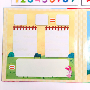 Bébé apprentissage jouets éducatifs 1-10 alphabet arithmétique livre d'autocollants cognitifs jouets magnétiques livre calme - Product Image 2