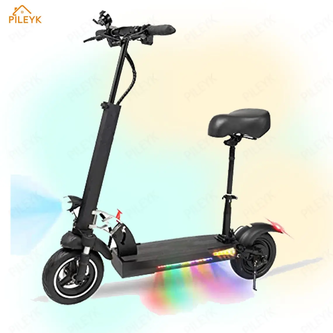 Citycoco-patinete eléctrico rápido para adultos, scooter plegable de 1000W, todoterreno, con luces LED