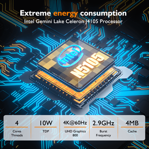 Mini PC Peladn portátil, asequible y duradero, procesador Intel N5105, rendimiento de alto costo, ordenador 8G DDR4 256GB - Product Image 2