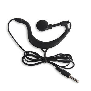 35mm cắm g hình dạng mềm tai móc tai nghe tour du lịch hướng dẫn tai nghe chỉ nghe Tai nghe cho đài phát thanh Walkie Talkie thu phát - Product Image 1