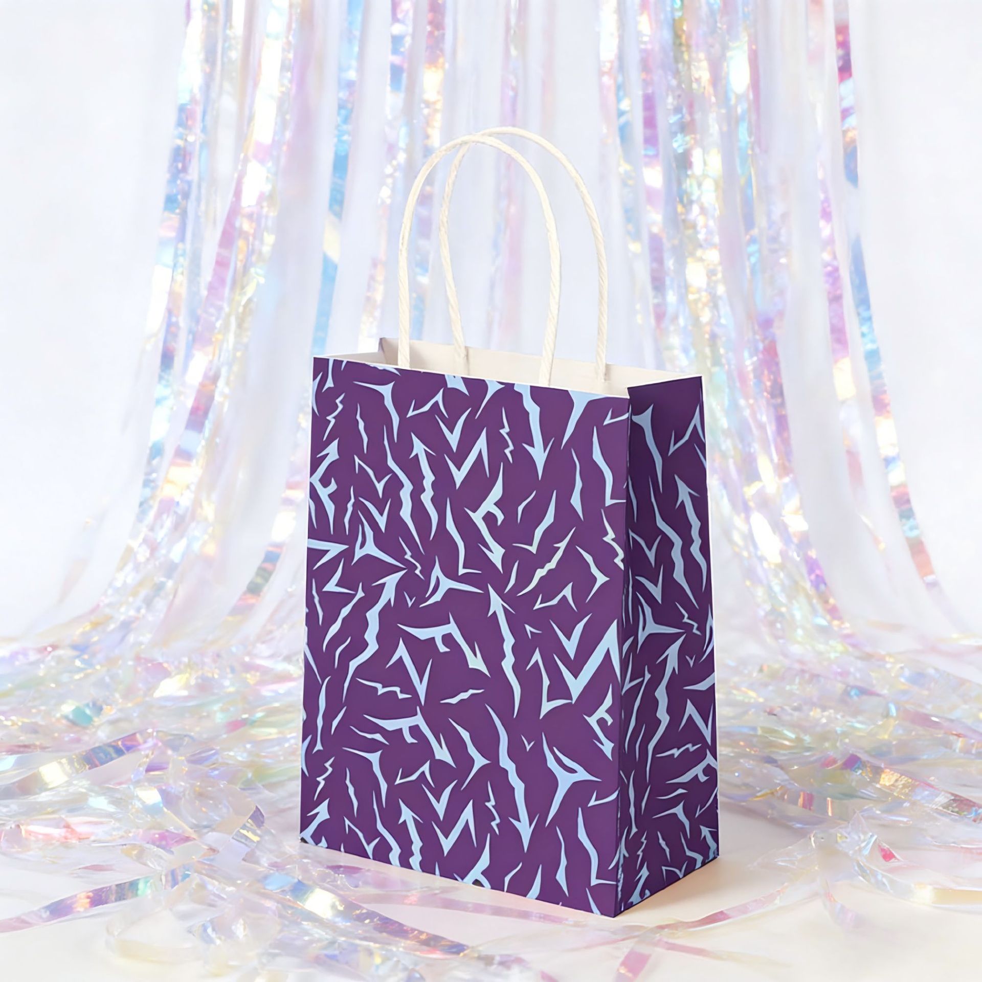Motif éclair violet foncé