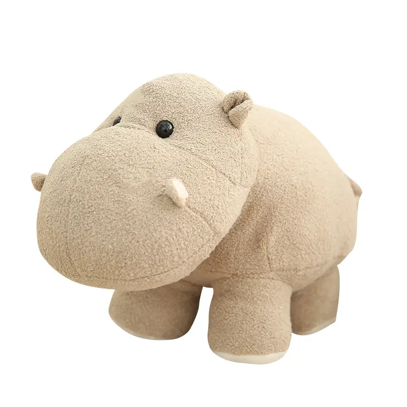 Poupée éléphant jouets en peluche dessin animé mignon hippopotame jouet en peluche vente en gros