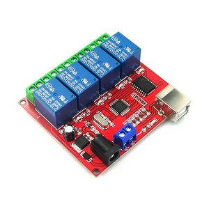 Interruptor de Control de relé USB de 4 canales, 5V, 12V, 24V, control de computadora programable para PC de hogar inteligente, controlador inteligente