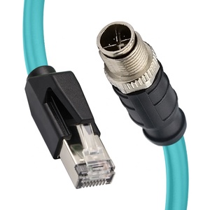 Liansu Linksup-cable Ethernet industrial, conector de transmisión de datos de señal de línea de conexión de cámara IP67, M12 a RJ45 X - Product Image 1