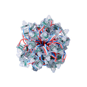 12mm כיכר <span class=keywords><strong>LED</strong></span> פיקסל אור מלא צבע RGB <span class=keywords><strong>LED</strong></span> פיקסל מודול אור עם IC WS2811 UCS1903 SM16703 DC5V DC12V עבור פרסומת