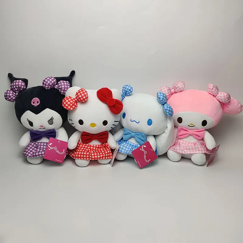 Mix vente en gros de poupées de personnages de dessins animés mignons et célèbres de 4 à 8 pouces jouets en peluche bon marché pour enfants