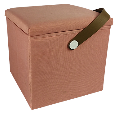 Storage stool with hand strap large capacity storage ottoman portable storage stool removable cover