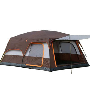 Açık rüzgar geçirmez su geçirmez aile kamp çadırı taşınabilir çadır seyahat piknik için 8-10 kişi aile kamp çadırı - Product Image 5