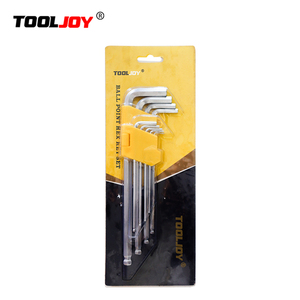 ชุดกุญแจหกเหลี่ยม9ชิ้นประแจหัวแบนวาเนเดียมกุญแจหกเหลี่ยมหัวแบน - Product Image 2