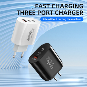QC3.0USBC充電器40W急速充電充電器3ポートタイプC携帯電話充電器Samsung S24 XiaomiiPhone用PD電源アダプター - Product Image 2