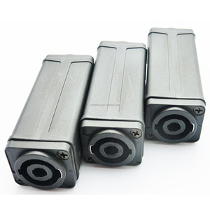 OEM plug kon fiş 2 delik paneli montaj lehim terminali HPC 4 Pin hemkon bağlayıcı kadın kadın Hembra ses Jack konnektörü - Product Image 3