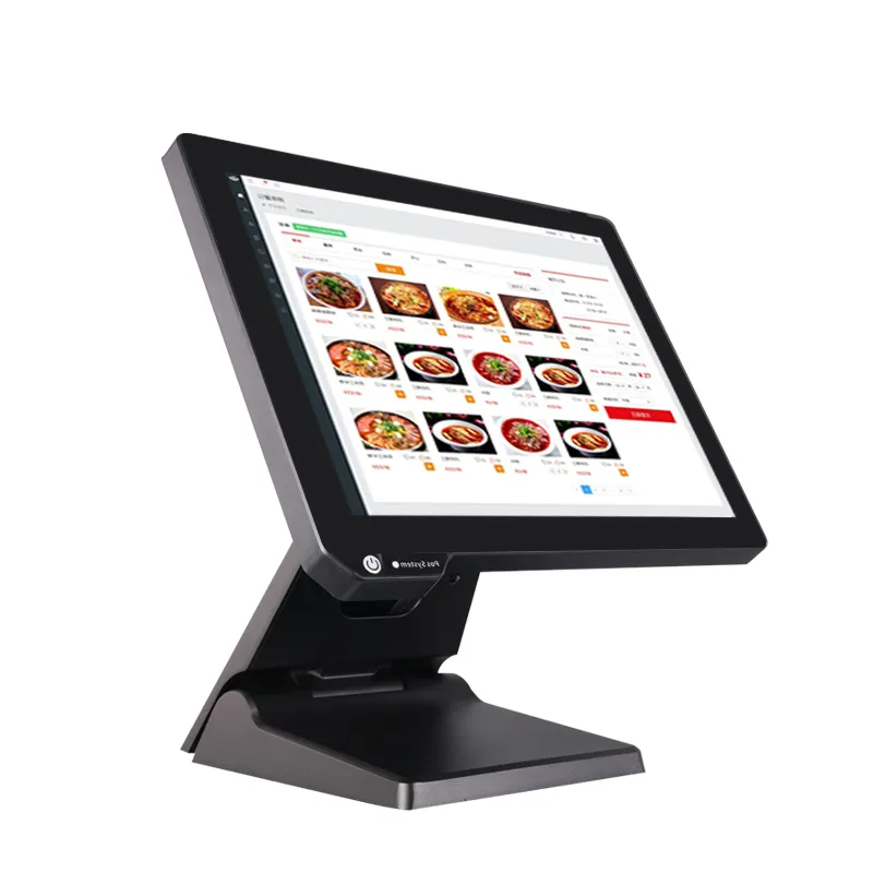 Touch Screen Pos tutto In un Design Android/Win10 OS system Desktop POS pieghevole a schermo singolo sistema POS