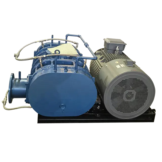 Roots blower compressor used for special gas shanguthree impellers roots blower