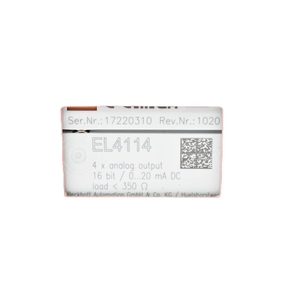 Beckhoff EtherCAT 4 canali uscita analogica 0-20mA 16Bit (EL4114) terminale- - Product Image 2