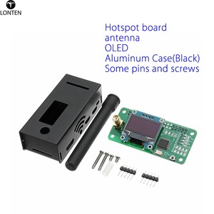 Lonten Antenne Aluminium gehäuse OLED <span class=keywords><strong>MMDVM</strong></span> Hotspot Unterstützung P25 DMR YSF für <span class=keywords><strong>Raspberry</strong></span> <span class=keywords><strong>Pi</strong></span> <span class=keywords><strong>Pi</strong></span>-Zero W, <span class=keywords><strong>Pi</strong></span> 3, <span class=keywords><strong>Pi</strong></span> 3B