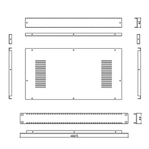 Oem/ODM tấm kim loại trường hợp chế tạo thiết kế máy tính Chassis 19 inch 4U 3U 2U 1U 1.5U 2.5u 3.5u Rack mount máy chủ bao vây - Product Image 6
