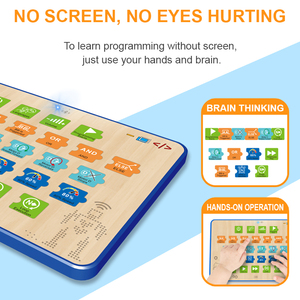 Samtoycn Stem Toy Niños Educativo Montessori Lógica Pensamiento Entrenamiento Coche Programación Electrónica Tablet Building Block para Niños - Product Image 3