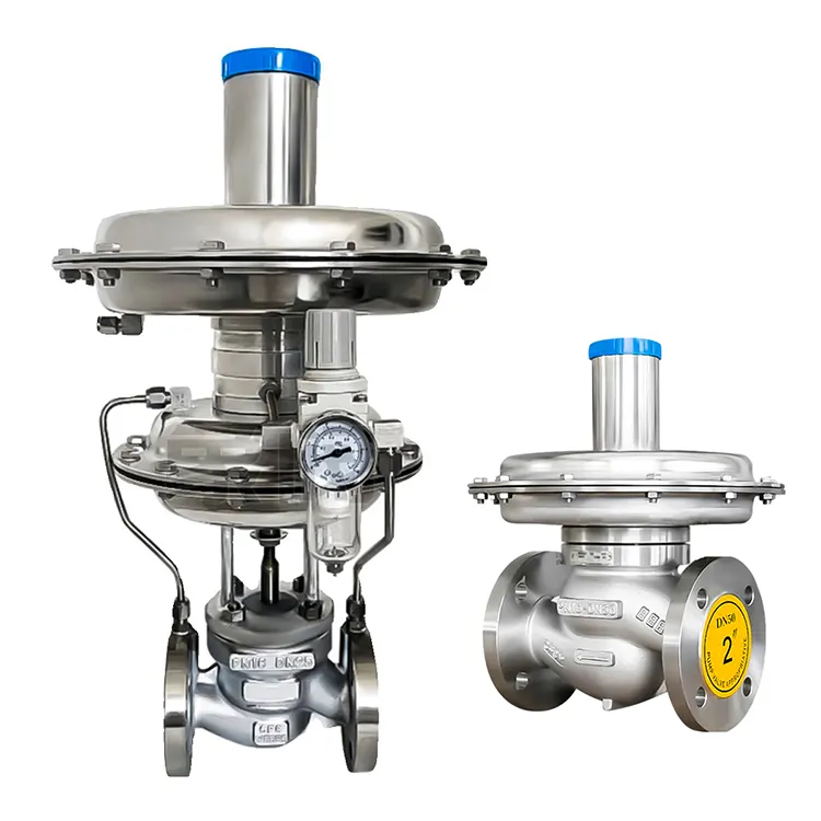 질소 또는 공기 제어 밸브용 저압 자동 작동 조절 공압식 자동 감압 제어 밸브