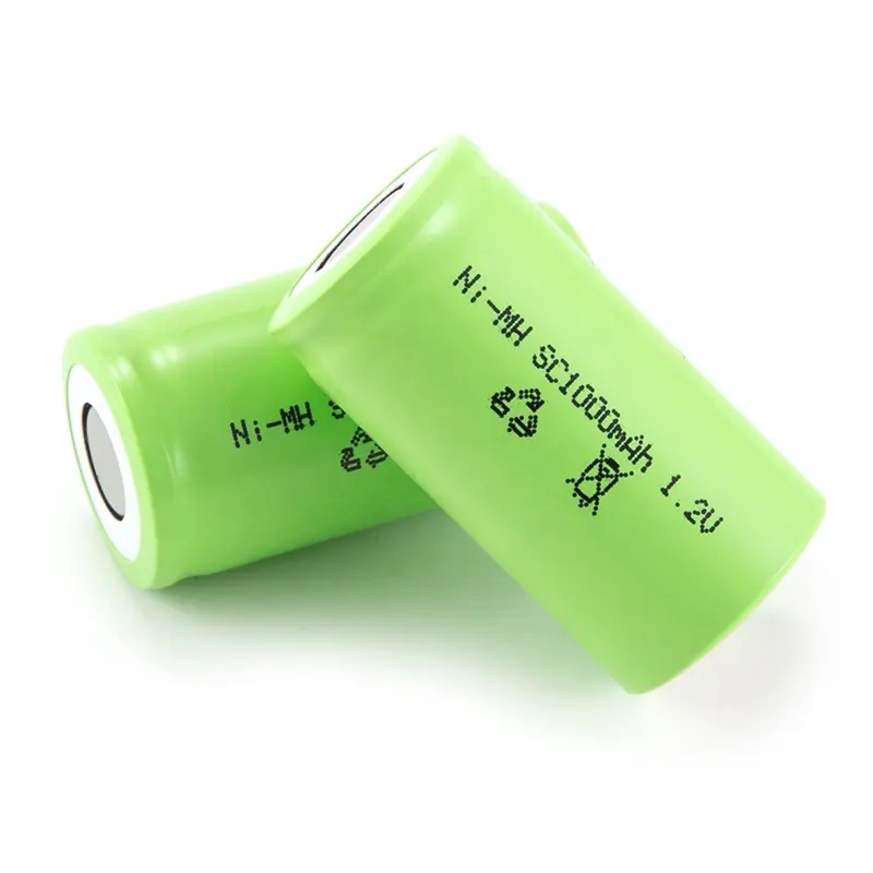 Nimh şarj edilebilir 1500 1800 2000 2200 2500 2800 3000mAh nimh sc 1.2v pil nikel metal hidrit piller