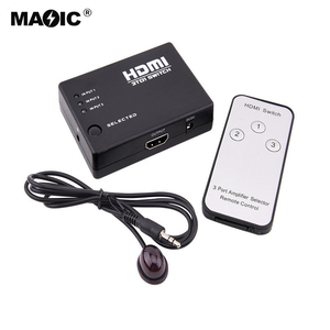 Premium OEM Factory 3 Port <strong>Switcher</strong> Selector <strong>HDMI</strong> Switch 3 in <strong>1</strong> Out with IR Remote for Projector HDTV and Computer Monitor - Product Image 1